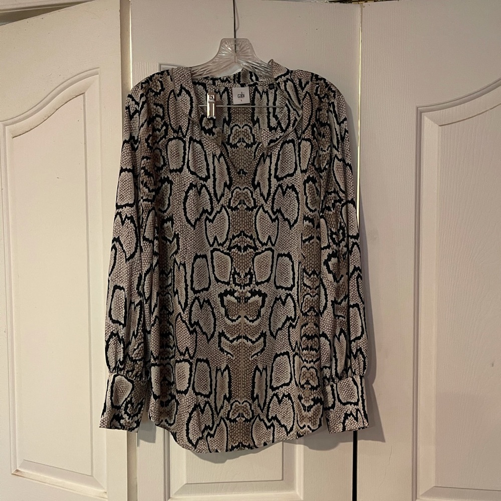 Cabi snake print blouse